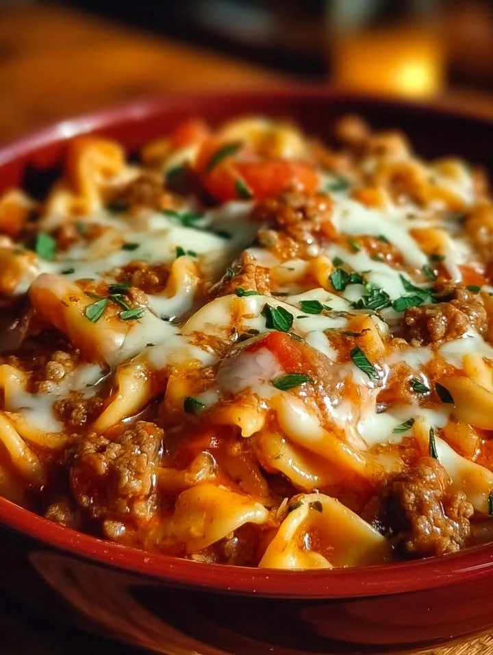 Easy Crockpot dinner with savory ingredients in a slow cooker