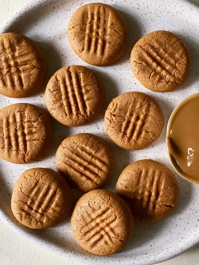 3-ingredient No Bake Peanut Butter Cookies