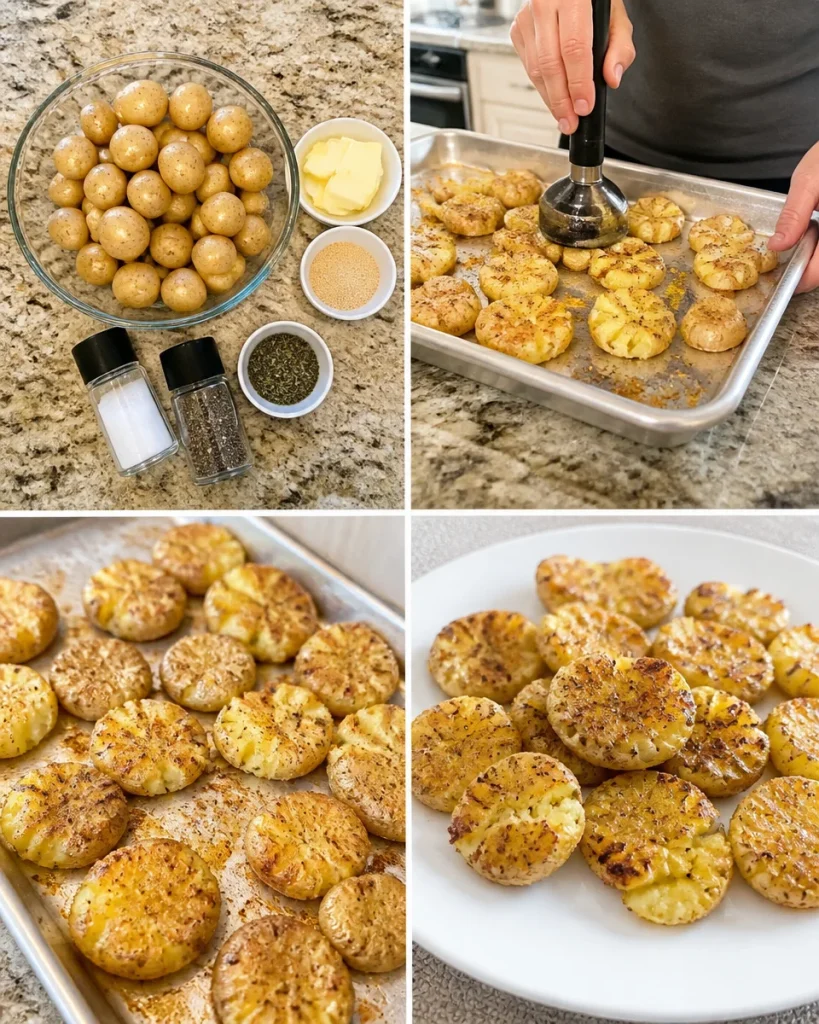 Air Fryer Smashed Potatoes