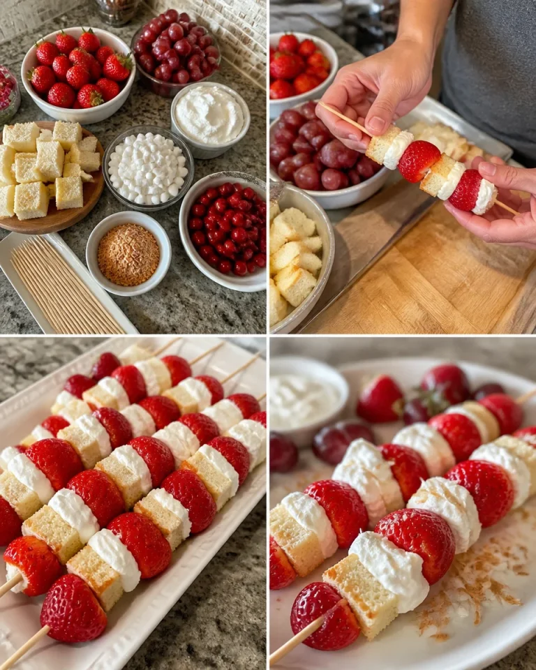 Appetizers on a Stick Variety of appetizers on a stick, perfect for parties and gatherings.