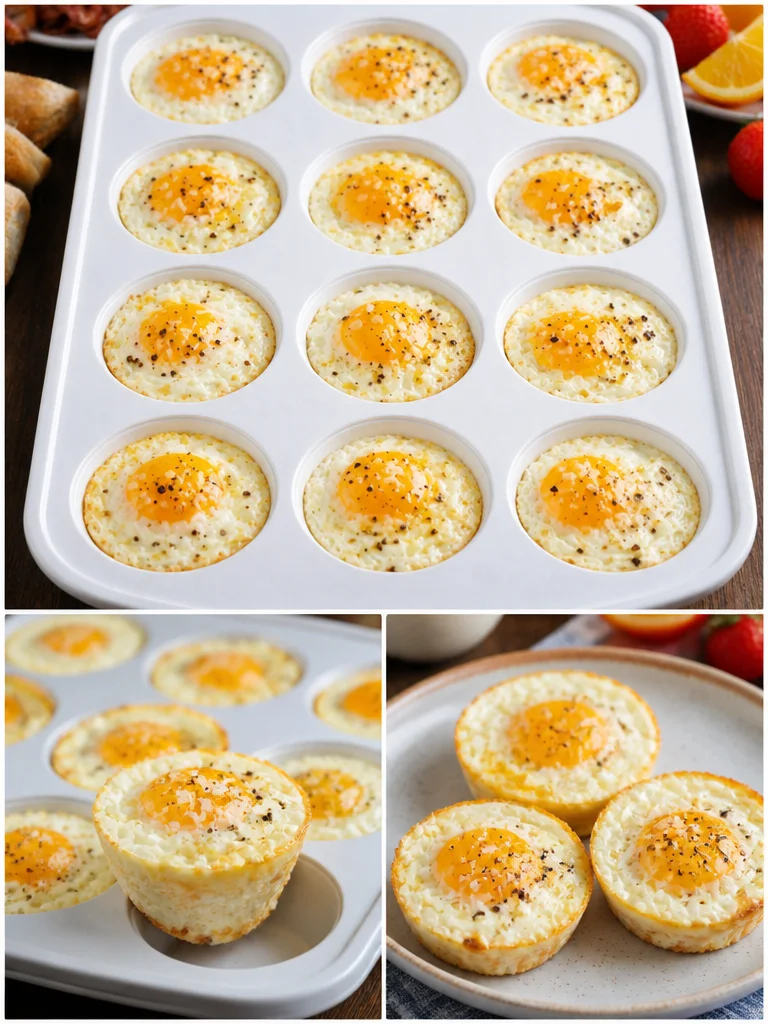 Baked French Eggs Deliciously baked French eggs served in a rustic dish.