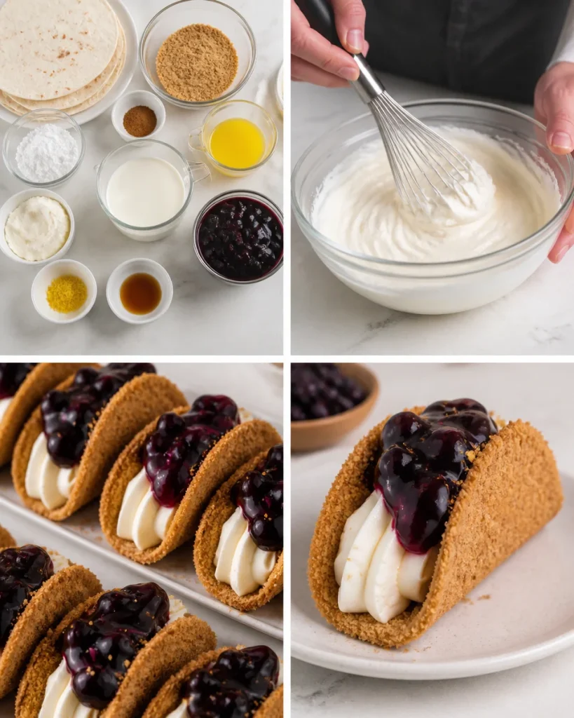 Blueberry Cheesecake Tacos Blueberry Cheesecake Tacos