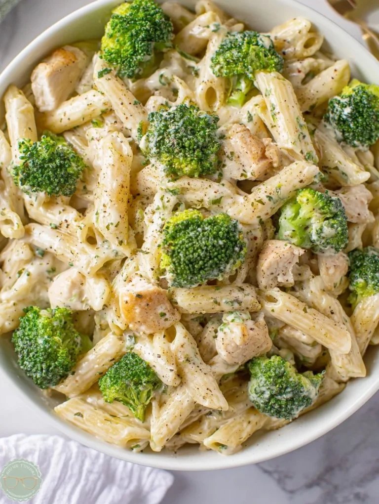 Chicken and Broccoli Pasta Delicious Chicken and Broccoli Pasta dish served with parmesan cheese