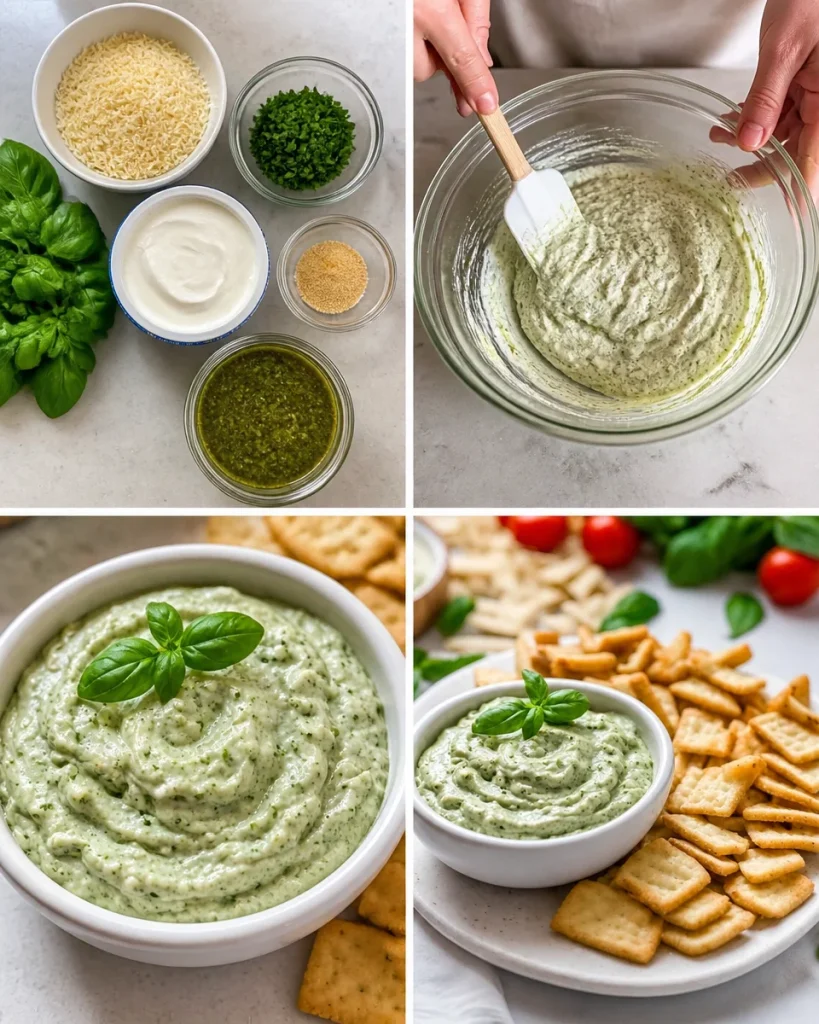 Creamy Herb Pesto Dip Creamy Herb Pesto Dip