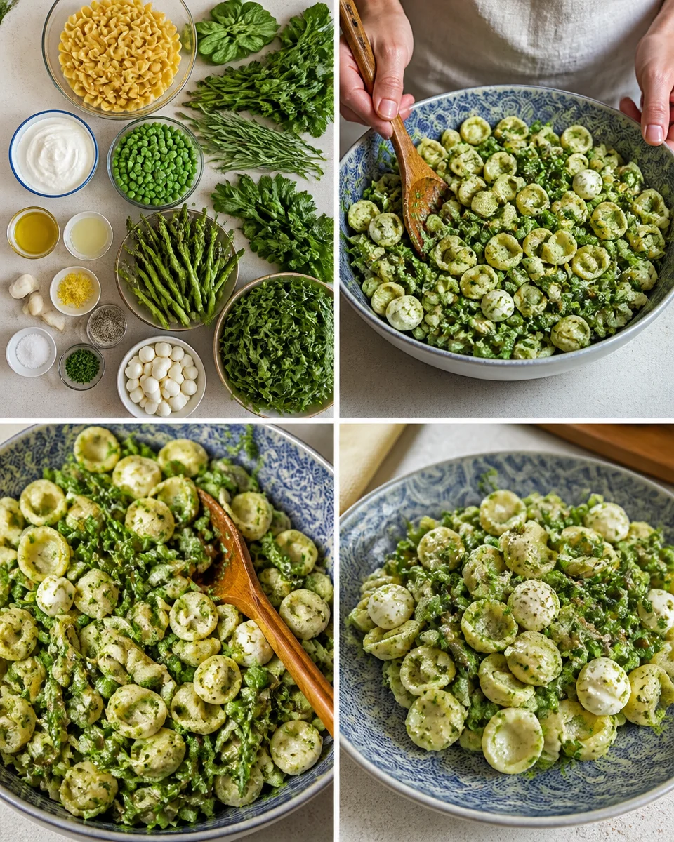 Green Goddess Pasta Salad Green Goddess Pasta Salad with fresh vegetables and creamy dressing