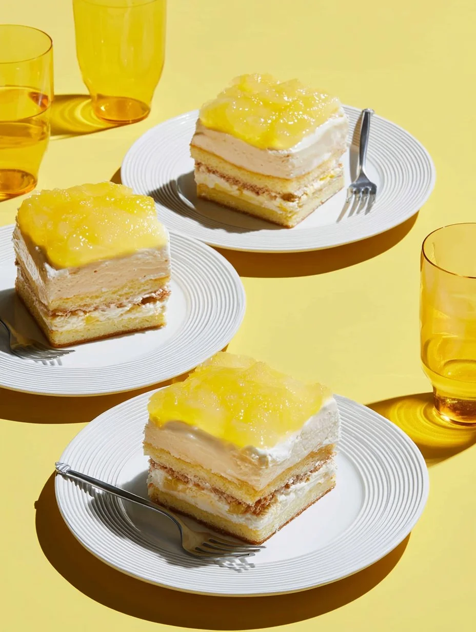 Delicious lemon tiramisu dessert topped with zest and berries.