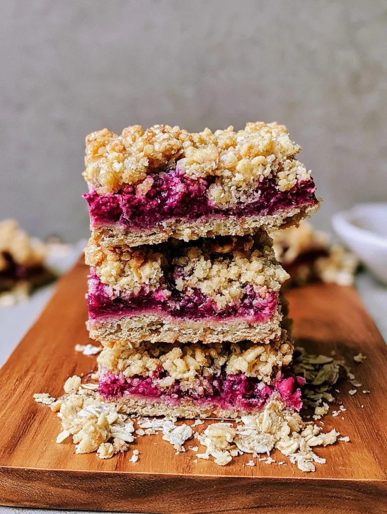 Mixed Berry Crumble Bars with fresh berries and crunchy topping