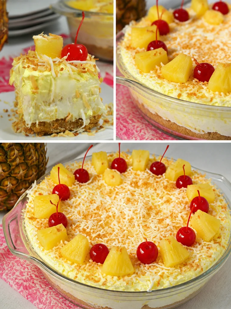 No Bake Pineapple Dream Dessert Delicious No Bake Pineapple Dream Dessert with creamy pineapple layers
