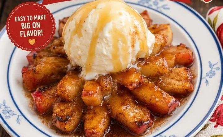 Oven Baked Bloomin Apples Delicious oven baked bloomin apples dessert topped with caramel sauce