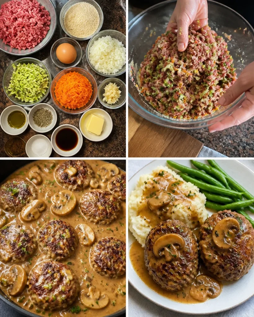 Smothered rissoles Smothered rissoles