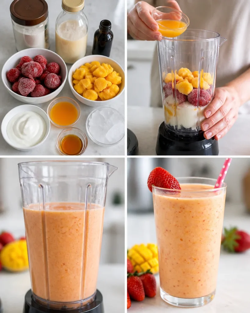 Strawberry Mango Smoothie Strawberry Mango Smoothie