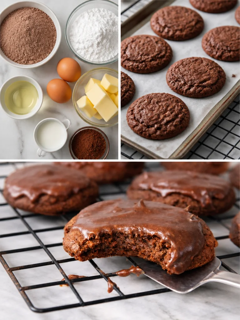 Texas Sheet Cake Cookies with Chocolate Buttercream Delicious Texas Sheet Cake Cookies topped with velvety chocolate buttercream frosting
