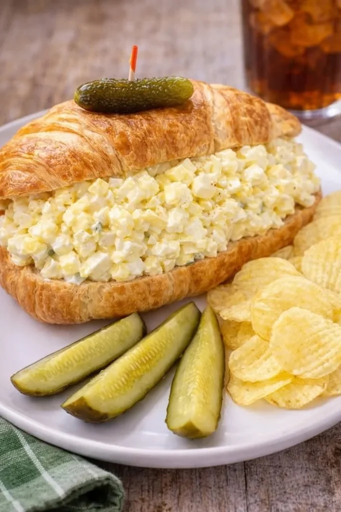 Delicious egg salad served in a bowl with fresh herbs and seasonings