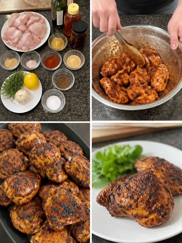 Honey Chili Glazed Grilled Chicken Thighs Honey Chili Glazed Grilled Chicken Thighs recipe