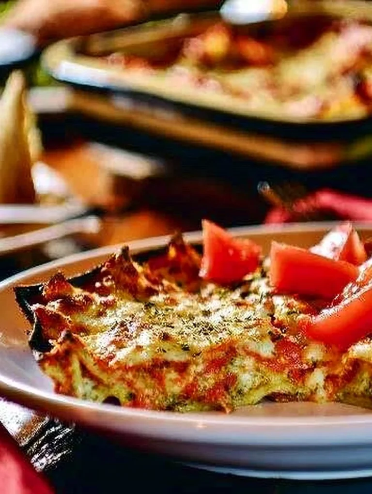 One Pot Lasagna Delicious One Pot Lasagna served in a skillet with cheese and herbs