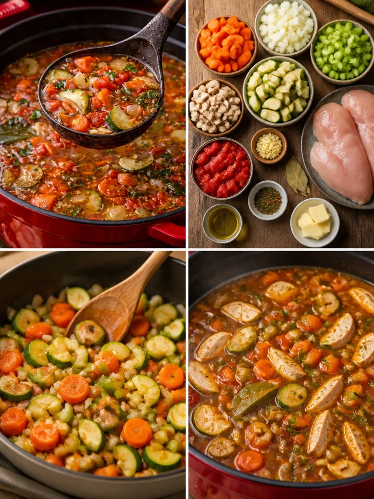 Weight Loss Soup Bowl of healthy weight loss soup garnished with fresh herbs and vegetables.