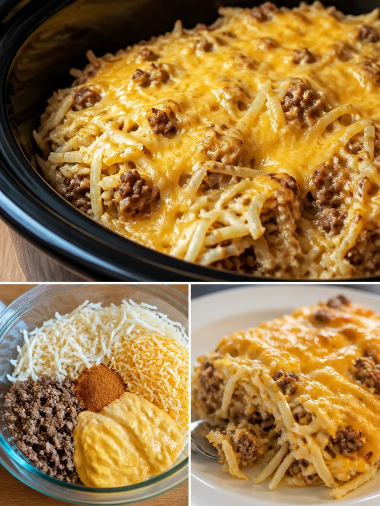 Taco Crock Pot Hashbrown Casserole Delicious Taco Hashbrown Casserole made in a crock pot