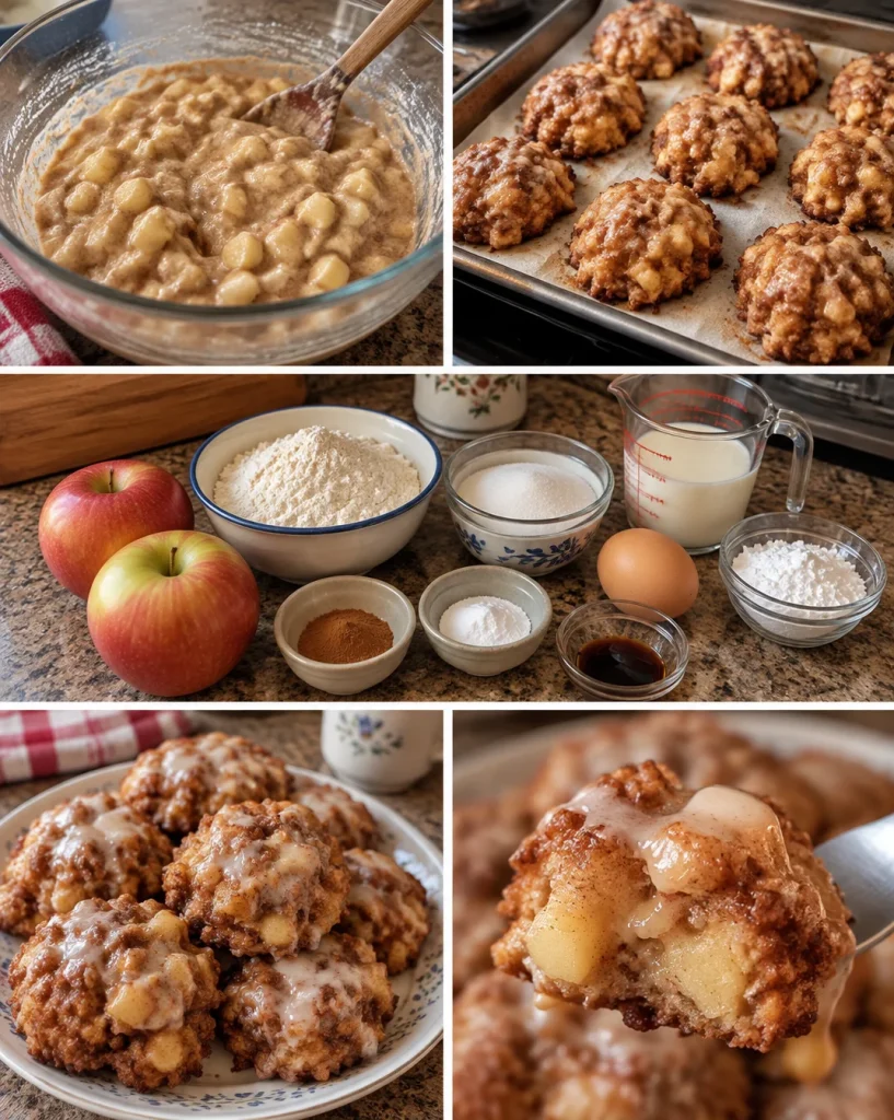 Delicious baked cinnamon apple fritters inspired by Dolly Parton