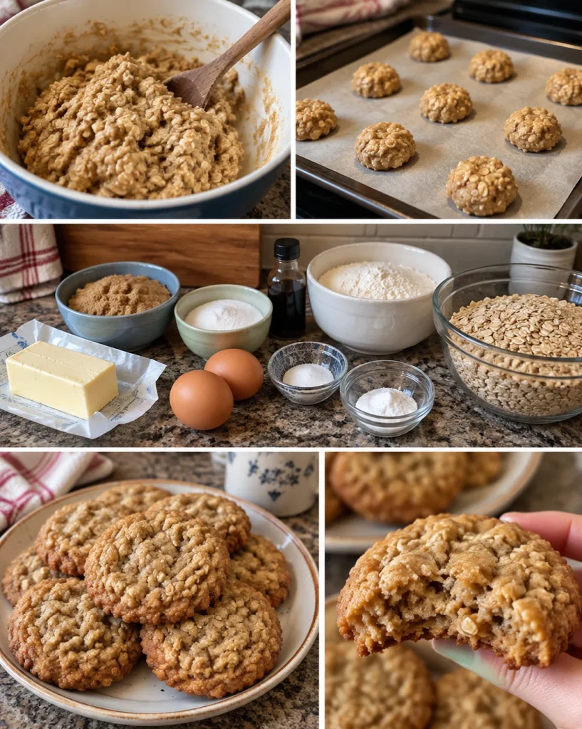 Soft & Chewy Oatmeal Cookies
